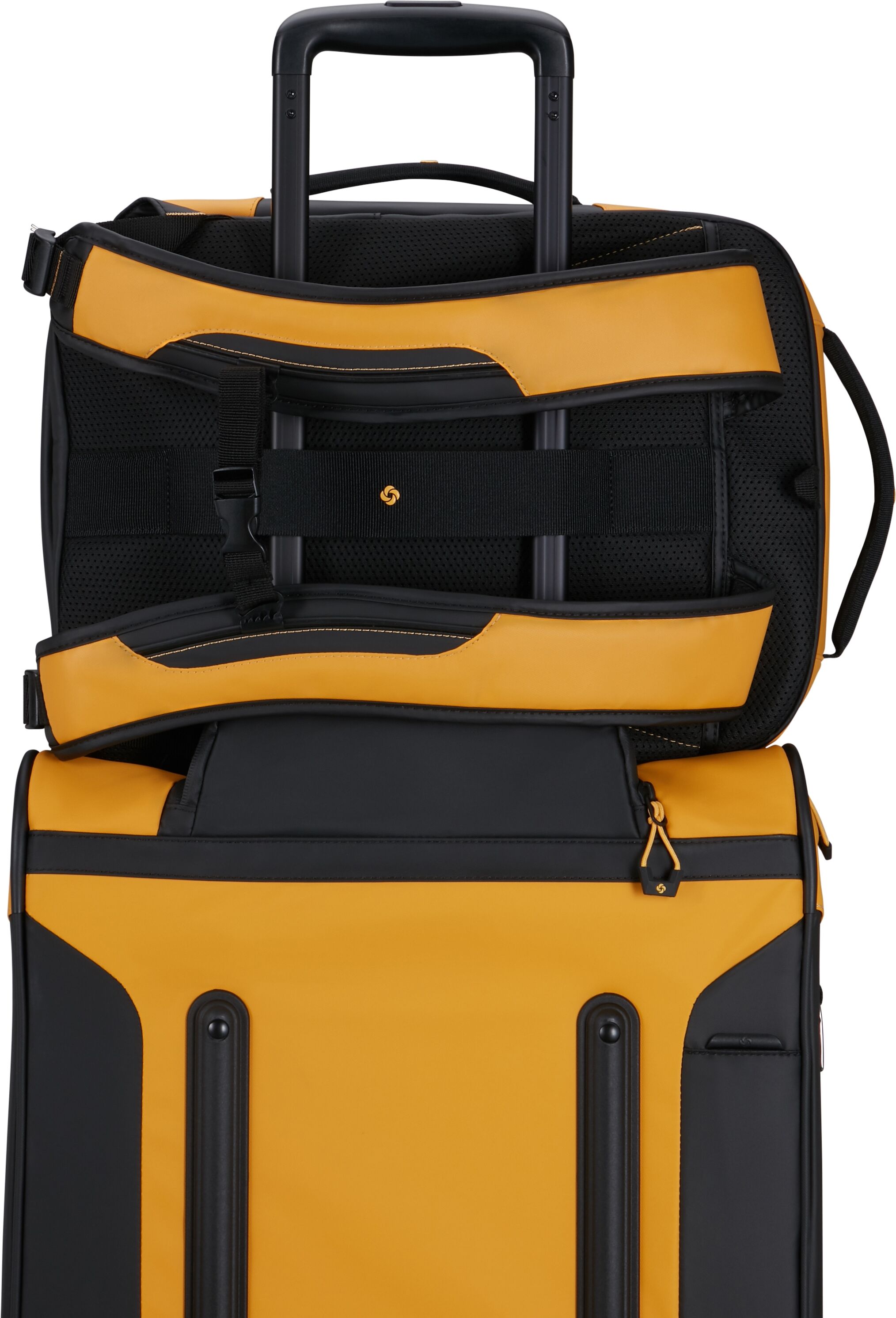 Reiserucksack SAMSONITE "UNDERSEAT BACKPACK", Gr. B/H/T: 30cm x 40cm x 20cm, gelb, Nylon, Polyester, Rucksäcke Reiserucksack, Underseat-kompatibel (Ryanair/Vueling/Wizzair)