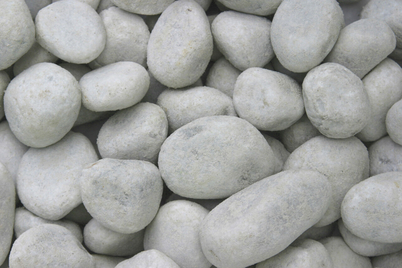 Bellamoli Granulati Kies Bianco Carrara 40 - 60 mm weiß 25 kg