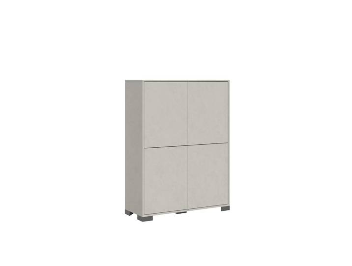 Buffet haut 4 portes 90x35x120 cm effet bois cachemire