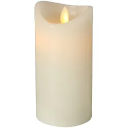 Boltze LED Kerze Bino mit Timer und Swing Flame, Höhe 15 cm