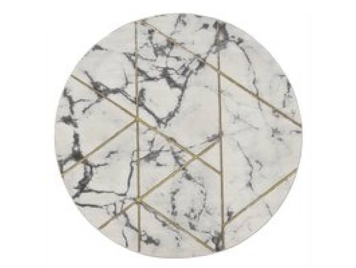Tapis Krevor jaune 120 cm rond