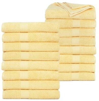 Ample Decor Plush Thick Highly Absorbent Cotton Bath Towels 30x54 Inch - 16 Piece