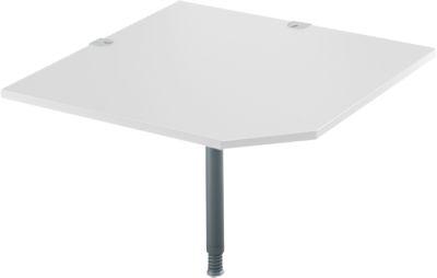 Systemwinkelplatte, CAD, Fuß, B 1200 mm x T 1200 mm, lichtgrau/anthrazit