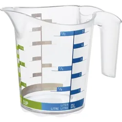 ROTHO Domino Messbecher transparent, mit Skala, Inhalt: 0,50 Liter