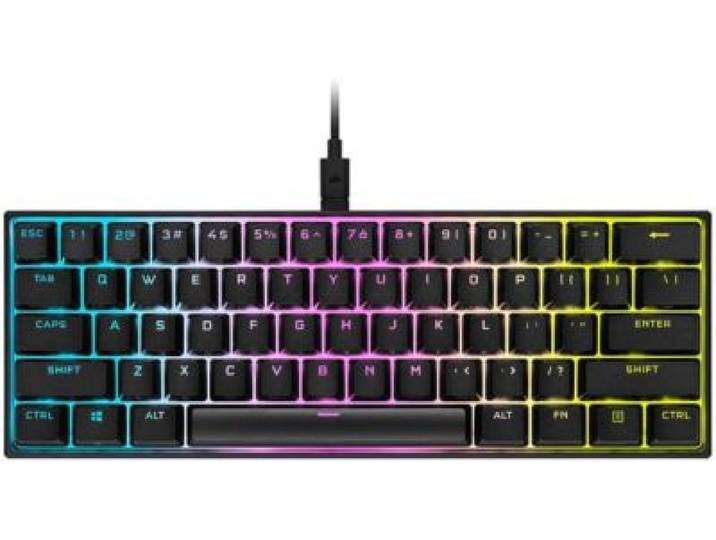 Corsair - Clavier Gamer K65 Rgb Mini Cherry Mx Red Noir