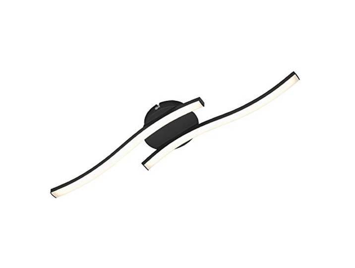 BRILONER Leuchten - Plafonnier LED\, lampe de plafond\, 2-flamme\, 12 Watt\, 960 Lumen\, 3.000 Kelvin\, noir\, 555x120x72mm (LxWxH)