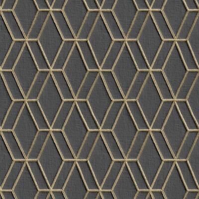 "Veer Decor Embroidery Stich Diamond Wallpaper - Roll 20.86""x33ft"