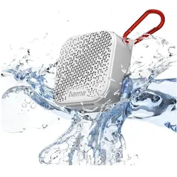 Hama Pocket 3.0 (14 h), Bluetooth Lautsprecher, Weiss