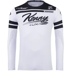 Kenny, Herren, Velotrikot, Track Focus (XXL), Weiss, XXL