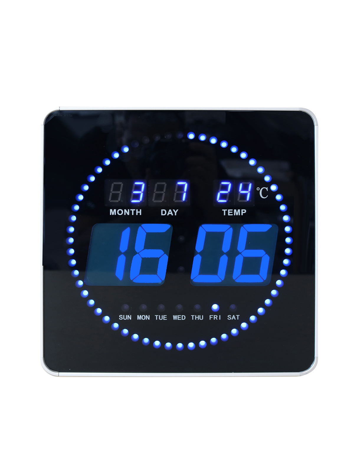 Unilux Flo LED clock black
