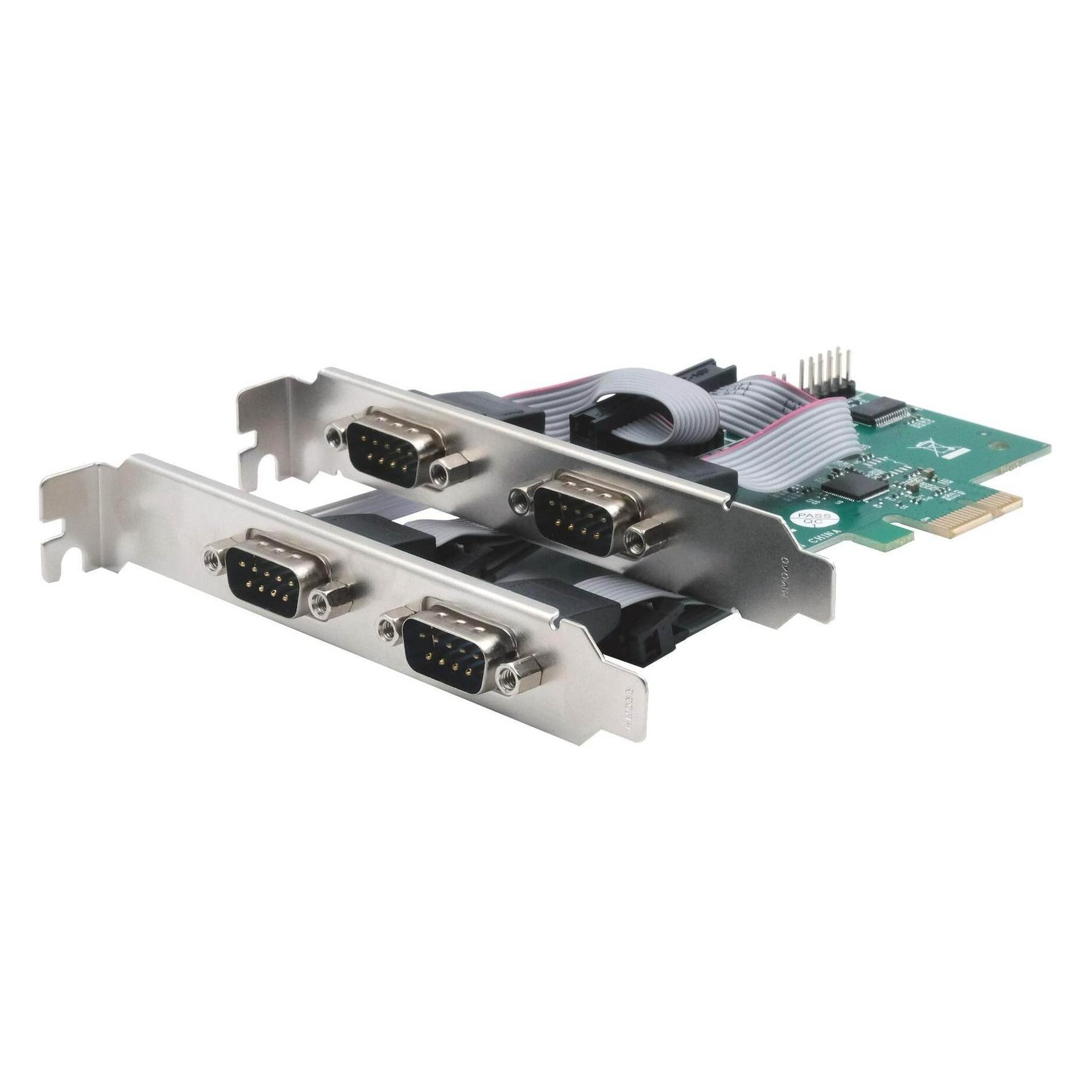 Exsys GmbH PCIe 4S Seriell RS-232 Karte (ASIX) (EX-46014)