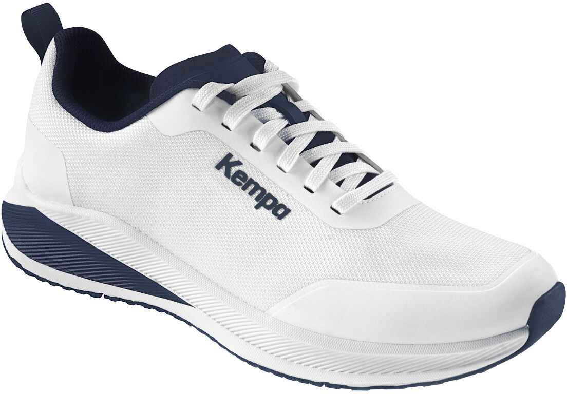 Hallenschuh KEMPA "Schuhe K-FLOAT 2.0", Herren, Gr. 4, weiß (weiß, marine), Obermaterial: 100% Textilmaterial TEXMAT., Schuhe Hallenschuh
