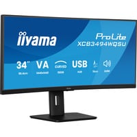 ProLite XCB3494WQSU-B1, LED-Monitor 86.7 cm (34 Zoll), schwarz (matt), WQHD, VA, Curved, AMD-FreeSync-Premium, 120Hz Panel