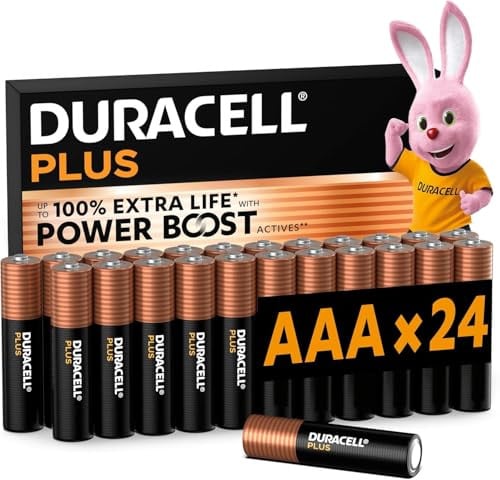 Duracell Plus AAA Alkaline batterijen, 24 stuks, 1.5V, LR03