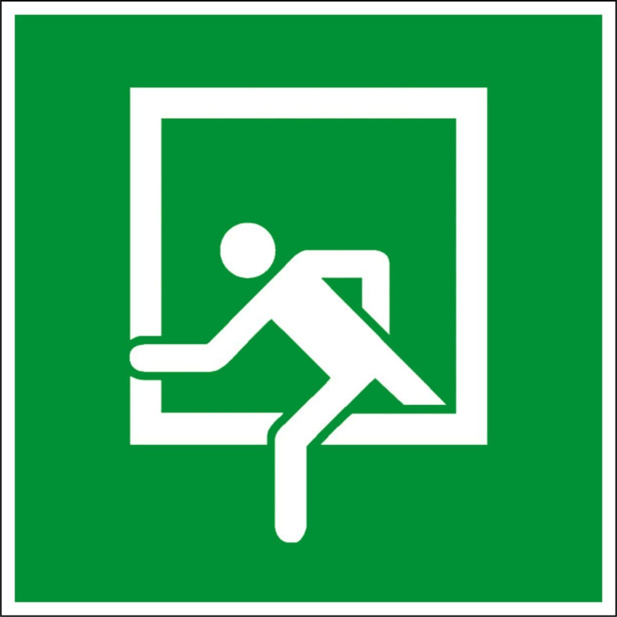 Eichner Rettungsschild Notausstieg Alu (9225-14045-020)