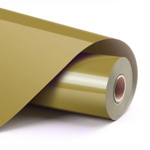 LOKLiK Bügelfolie Plotterfolie, Basic, gold glänzend, auf Rolle 30,5 x 180 cm