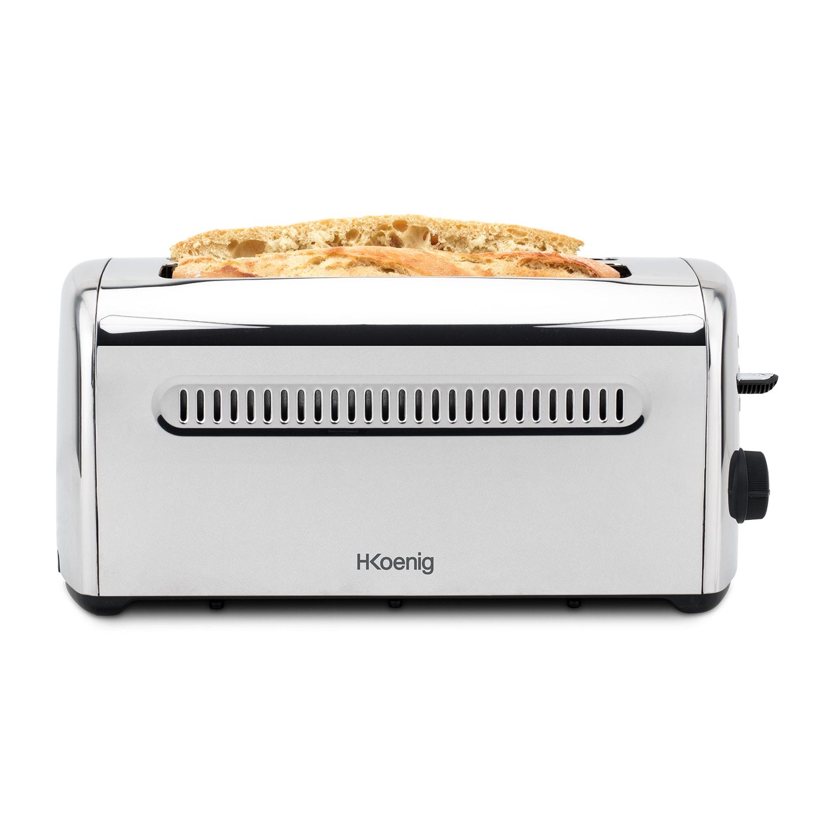 H.Koenig TOAS32 Toaster 4 Scheiben, Edelstahl
