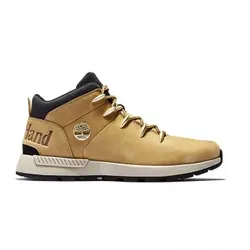 Timberland für Herren. TB0A1XVQ2311 Braune Sprint-Lederstiefel (43), Wohnung, 1 bis 3 cm, Schnürsenkel, Lässig, Gelb