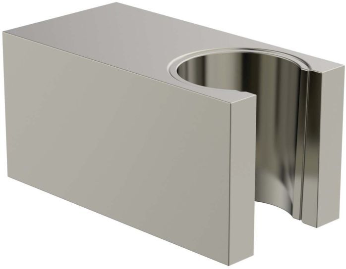 Ideal Standard Atelier Brausehalter BC770GN eckig, aus Metall, fix, Silver Storm
