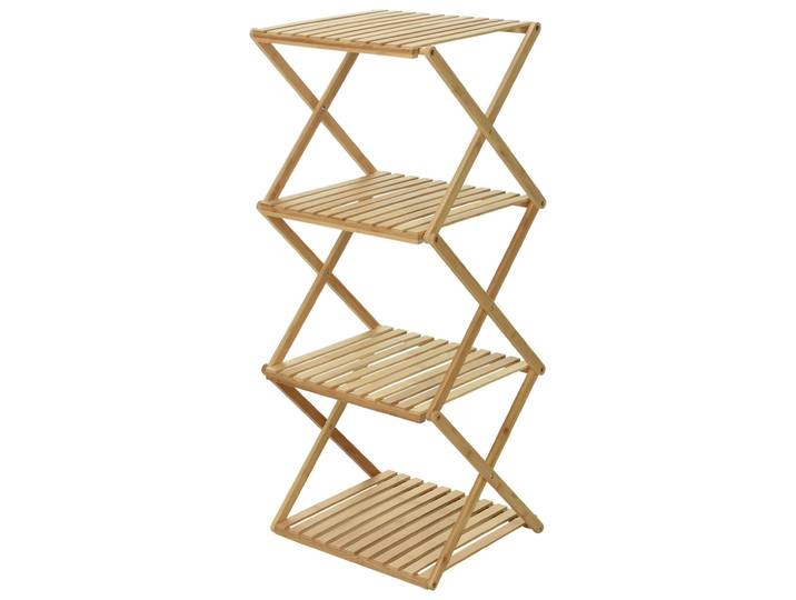 Klappbares Bambus Standregal,Faltregal, 40 x 33,5 x 93,5 cm