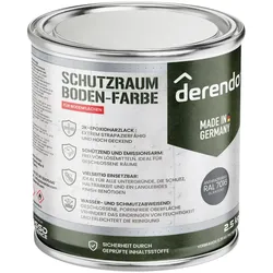 Derendo Schutzraum Bodenfarbe anthrazit 2.5kg