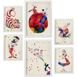 POSTER Set Mit 6 Von Alicia Und Dem Kleinen Prinzen Sammlung A3 & A4 Weißer Rahmen