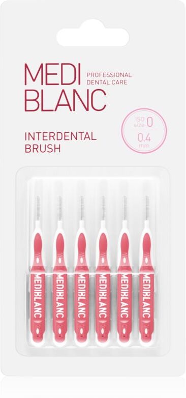 MEDIBLANC Interdental Pick-brush brossette interdentaire 0,4 mm Pink 6 pcs