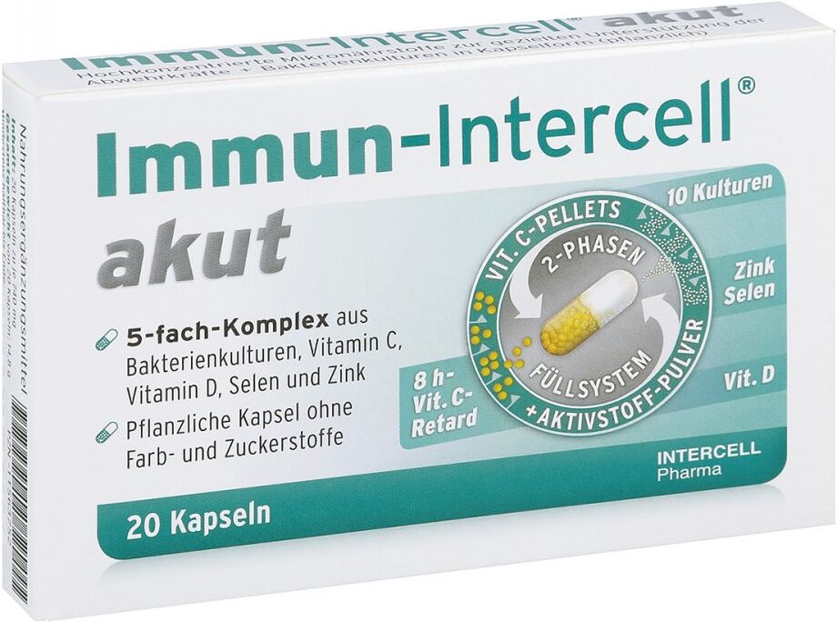 Immun Intercell akut Hartk.m.veränd.wst.-frs. 20stk