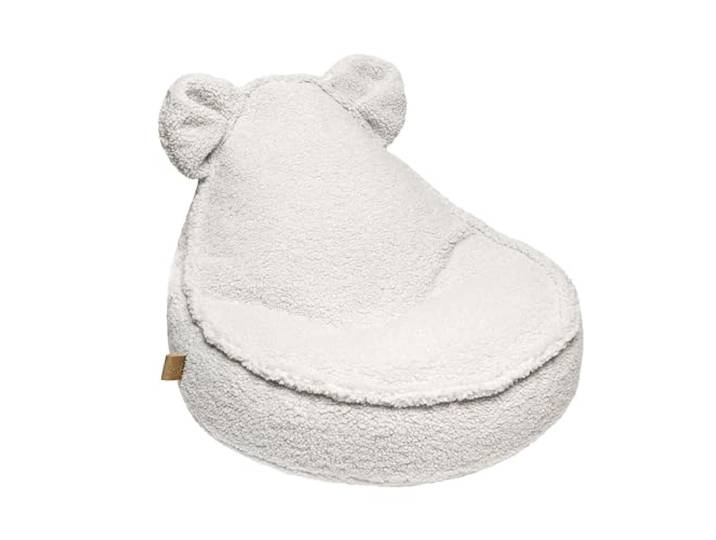 MEOWBABY Sitzsack Bär für Kinder Sitzpouf Kindermöbel Indoor Beanbag, Bearly, Cremig