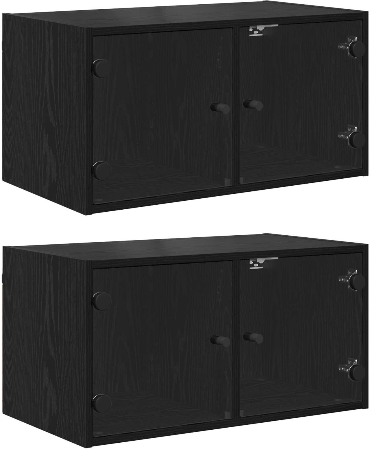 vidaXL Cabinets muraux 2 pc 68 x 37 x 35 cm Bois d'ingénierie