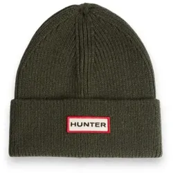 Hunter Unisex. XRU0047251 Set aus Mütze und Schal grün (OSFA), Lässig, Wolle