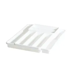 Rotho Besteckkasten  Domino ¦ weiß ¦ Kunststoff ¦ Maße (cm): B: 39,7 H: 34,1 T: 5.1