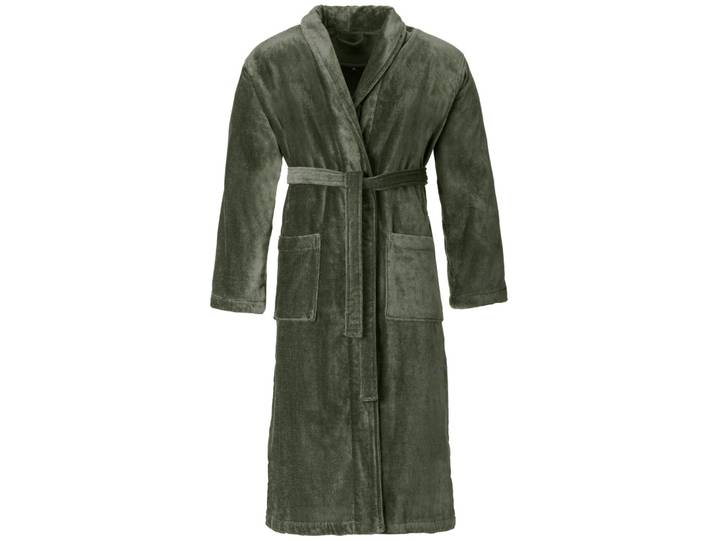 Vossen Bademantel Feeling Mud Green Baumwolle L