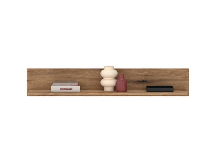 Livetastic Wandregal, Eichefarben, Holzwerkstoff, 140x24x23.6 cm, Wohnzimmer, Regal, Wandregal