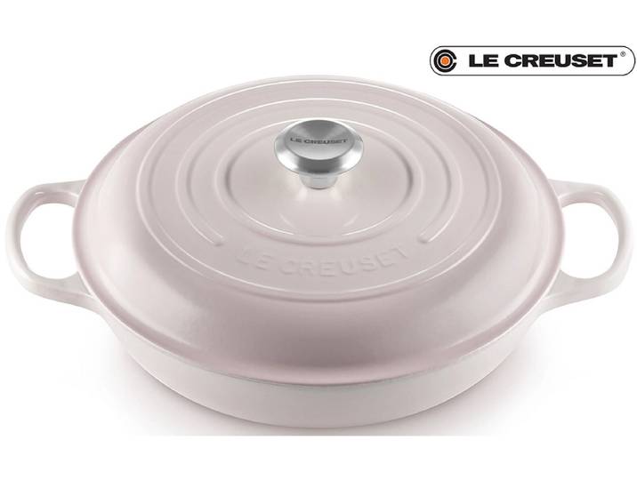 LE CREUSET Schmortopf SIGNATURE gusseisen hellrosa