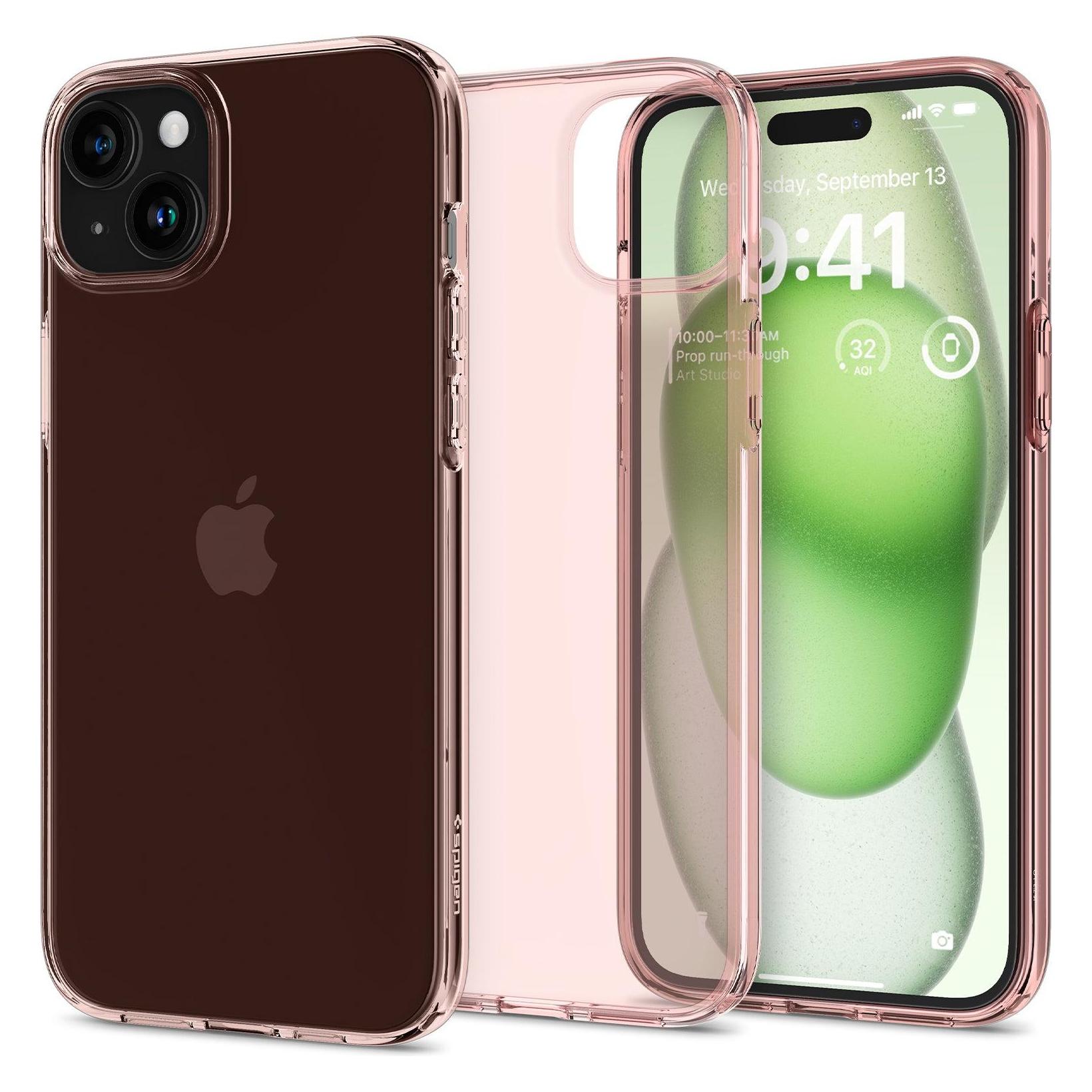 Spigen Crystal Flex, Rosenkristall - iPhone 15 Plus (Apple iPhone 15 Plus) (1489652001)