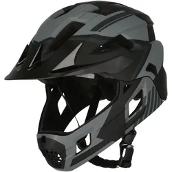 CRAZY SAFETY Titan Fullface Fahrradhelm Kinder 0107 - grey M (54-57 cm)