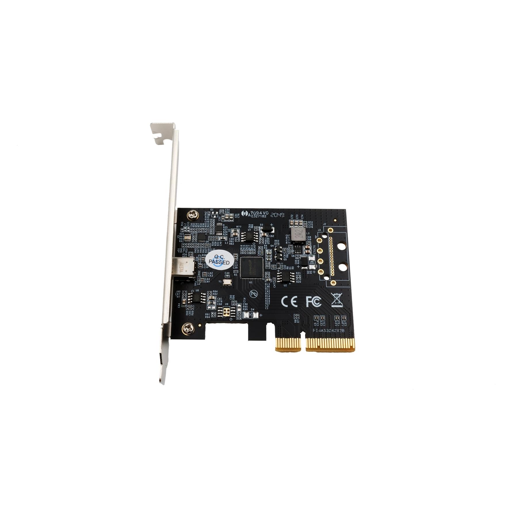 Exsys GmbH USB 3.2 Gen2x2 PCIe (x4) Karte mit 1 Ports C-Anschluss (EX-12011)
