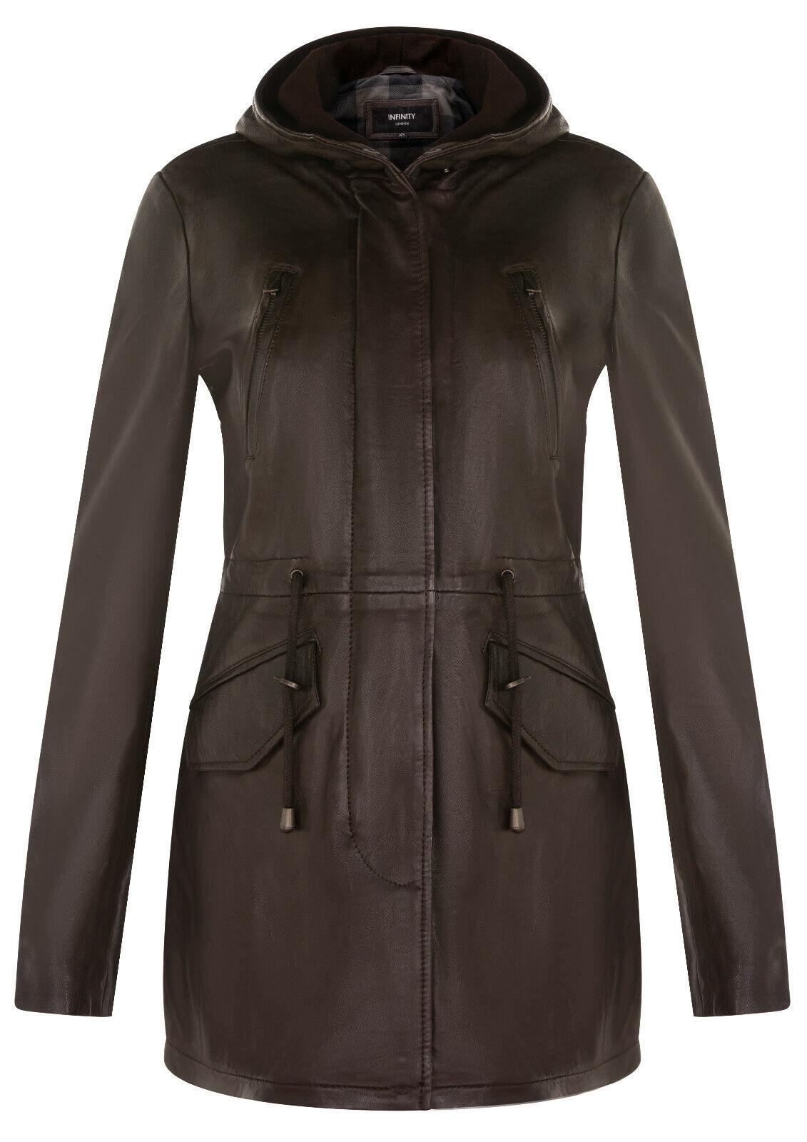 Mittellange Damen-Parkajacke mit Kapuze – Oakengates