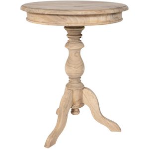 CLP Beistelltisch Wiva 321848, natur, aus Holz, rund, (Ø/H) 50 x 64cm