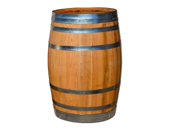Temesso Stehtisch 100 oder 150 Liter - Holzfass geölt - geschlossen als Stehtisch - neu