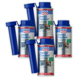 4x Additiv LIQUI MOLY 1014 Ventil Sauber Zusatz Reiniger Benzin Kraftstoff Öl 150ml