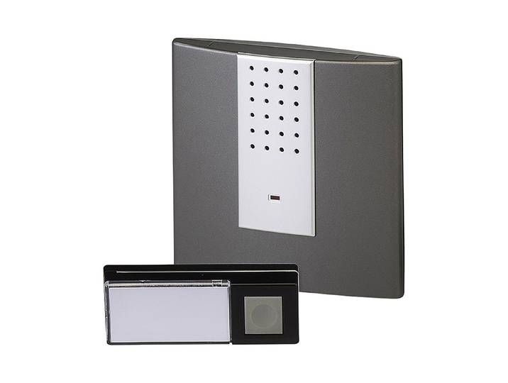 Heidemann Funkgong-Set HX Square Anthrazit & Silber