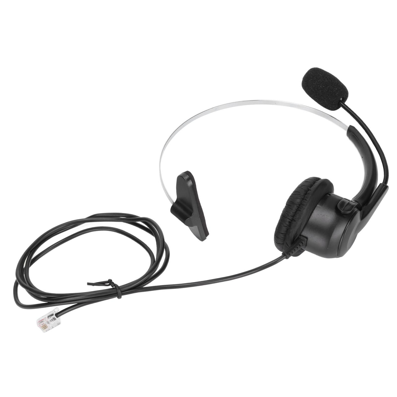Cocosity Telefoonheadset met RJ9-aansluiting en verstelbare microfoon voor thuisgebruik en callcenters