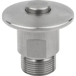 DREHSPANNVERSCHLUSS MIT KOPF, FORM:A FÜR PLATTENSTÄRKE 3-10MM, D=6, EDELSTAHL BLANK, KOMP:EDELSTAHL BLANK