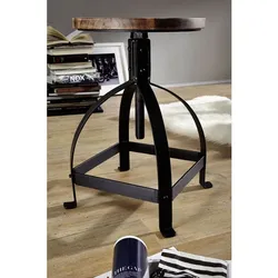 Hocker Altholz 30x30x47 mehrfarbig lackiert INDUSTRIAL #03