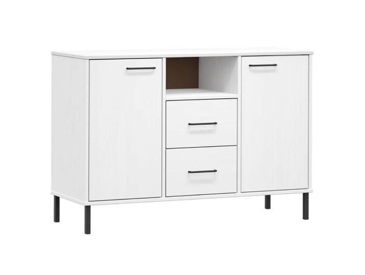 Buffet bahut commode armoire 113 x 40 x 77 cm blanche