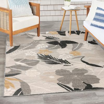 Nourison Suncoast Indoor/Outdoor Floral Area Rug.