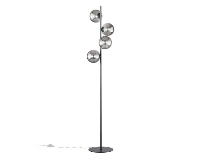 Stehleuchte Luce Ambiente e Design, Schwarz, Glas, rund, 28x160x34.5 cm, Lampen & Leuchten, Innenbeleuchtung, Stehlampen, Stehlampen