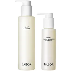 300ml BABOR CLEANSING HY-ÖL Cleanser & Phyto HY-ÖL Booster Calming Set (Cleanser 200ml + Booster 100ml)